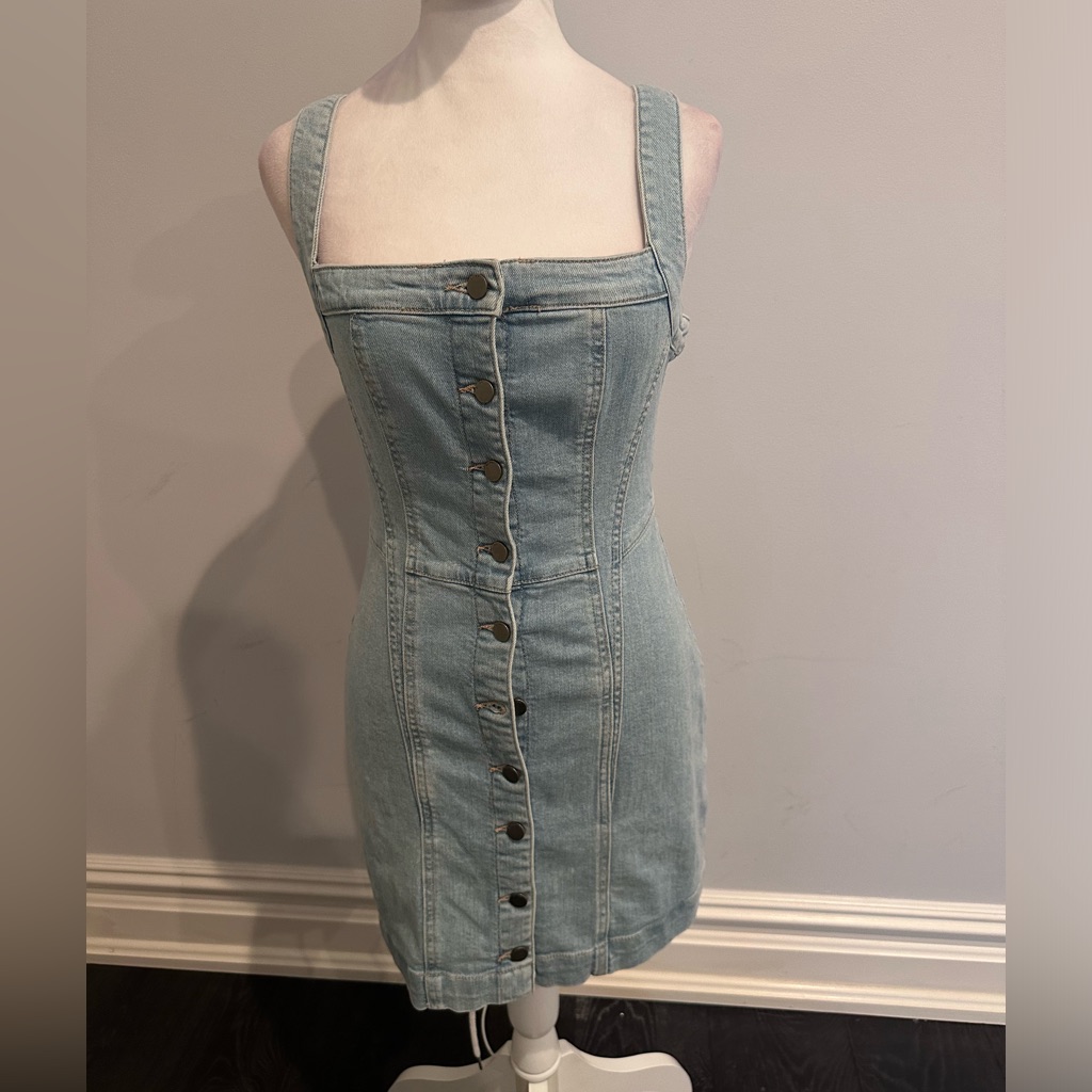 Dl1961 Light-Wash Blue Denim Dress